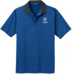 Fine Stripe Performance Polo, Seaport Blue/Navy